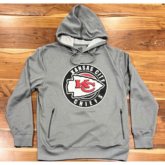 NFL Team Apparel Other - NFL Team Apparel Kansas City Chiefs Hoodie Mens Large Gray Fleece Lined RN126673